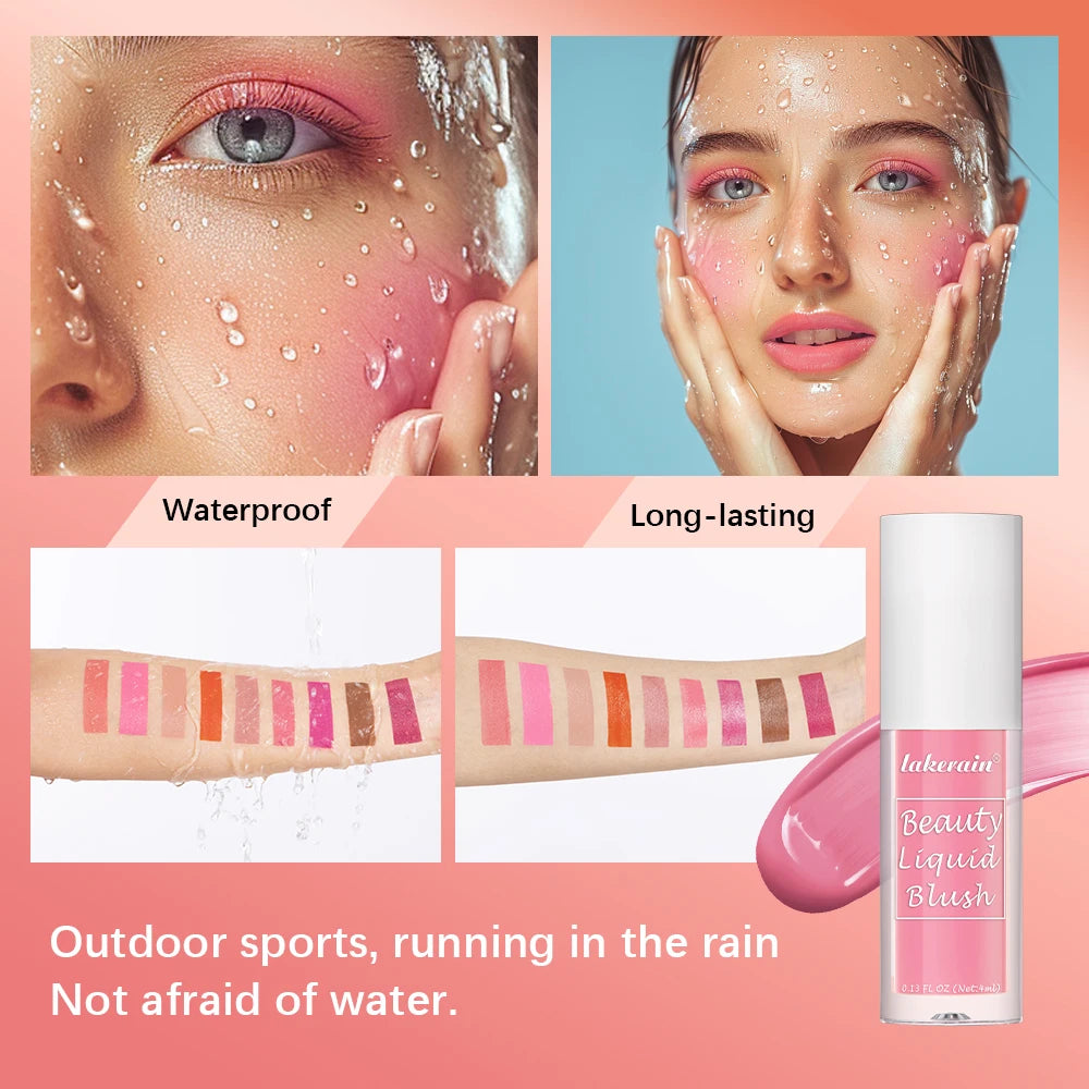 Liquid blush with creamy texture, high-pigment color, and moisturizing formula by HSF Marketplace
