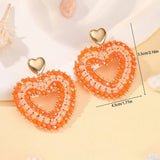 Colorful handmade water drop shape earrings for women, HSF Marketplace jewelry