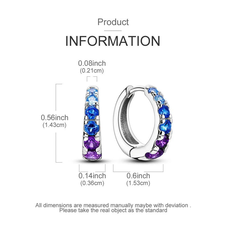 925 sterling silver hoop earrings with night sky gemstones, HSF Marketplace jewelry