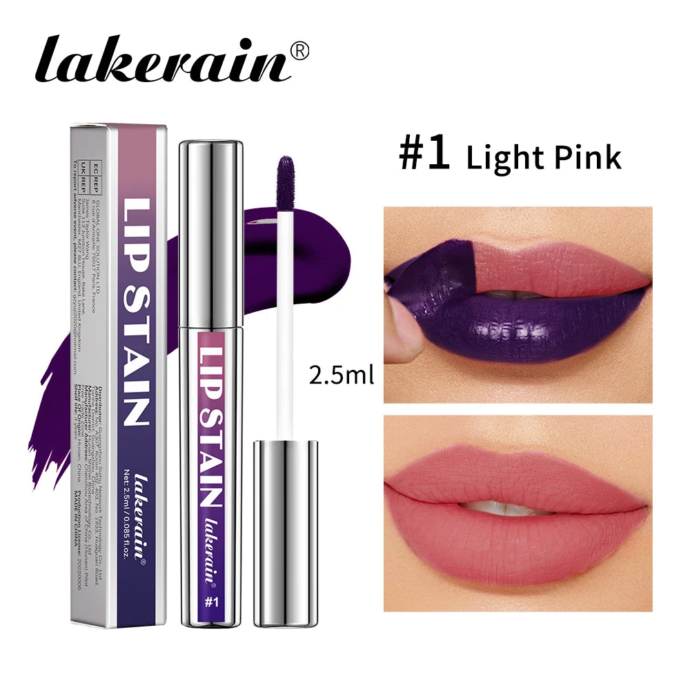 Long-lasting pink lip stain from HSF Marketplace, waterproof, transfer-proof, and natural lip tint with peel-off application.