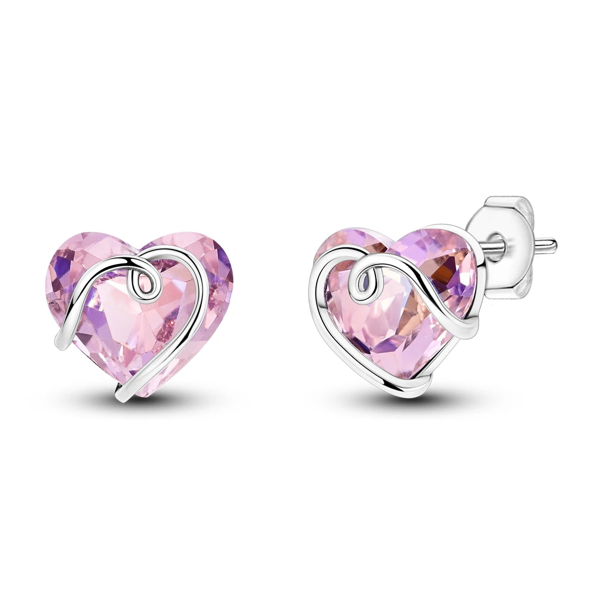 Orstarry S925 sterling silver 18k gold classic knot stud earrings for women, elegant jewelry close-up
