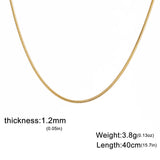 Stainless steel round snake chain necklace for unisex fashion by HSF Marketplace