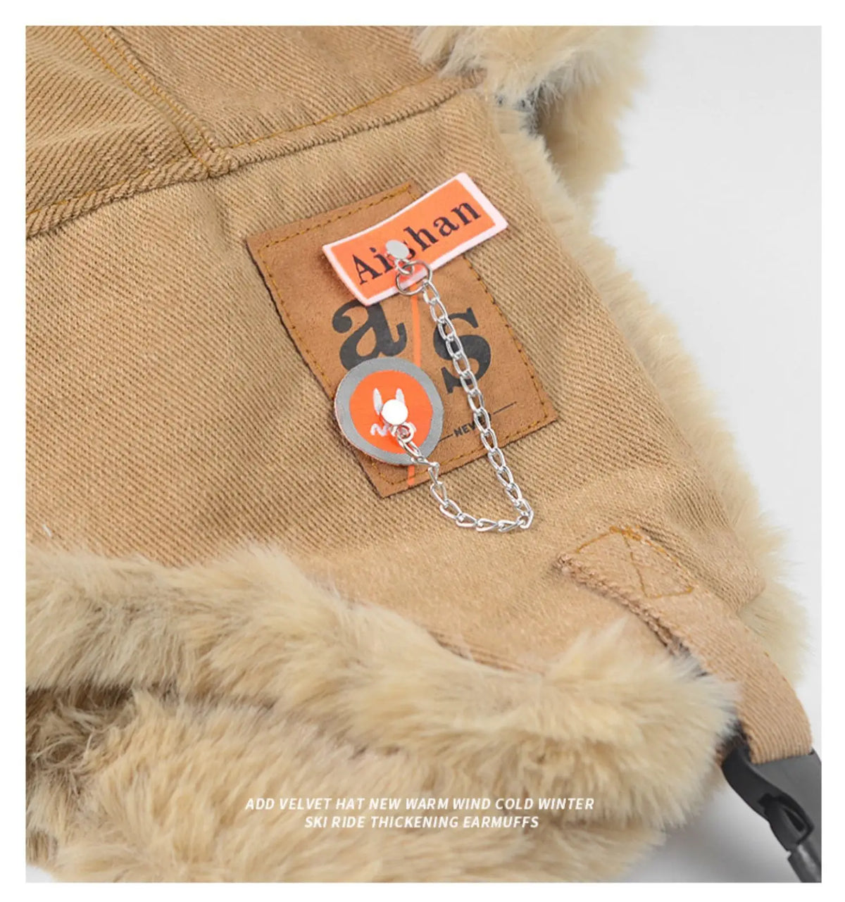 Black and grey Russian ushanka bomber hat with thick warm fur, earflaps, and winter ski cap design for women and men