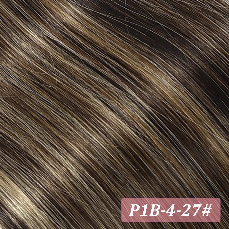 Straight Brazilian Remy human hair wrap-around clip-in ponytail extensions, 200 grams, 18–28 inches