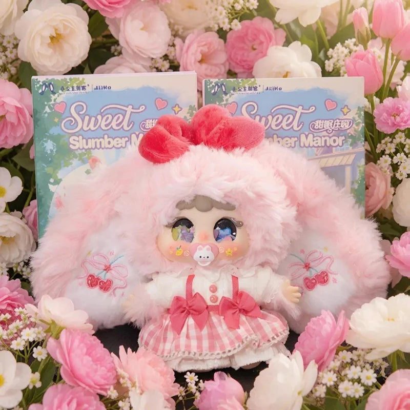 JIIMO Sweet Sleep Manor Princess plush blind box keychain, cute collectible pendant for holiday or birthday gifts