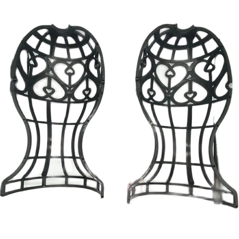 Foldable lantern shape plastic wig stand for hats and wigs, HSF Marketplace hair styling tool