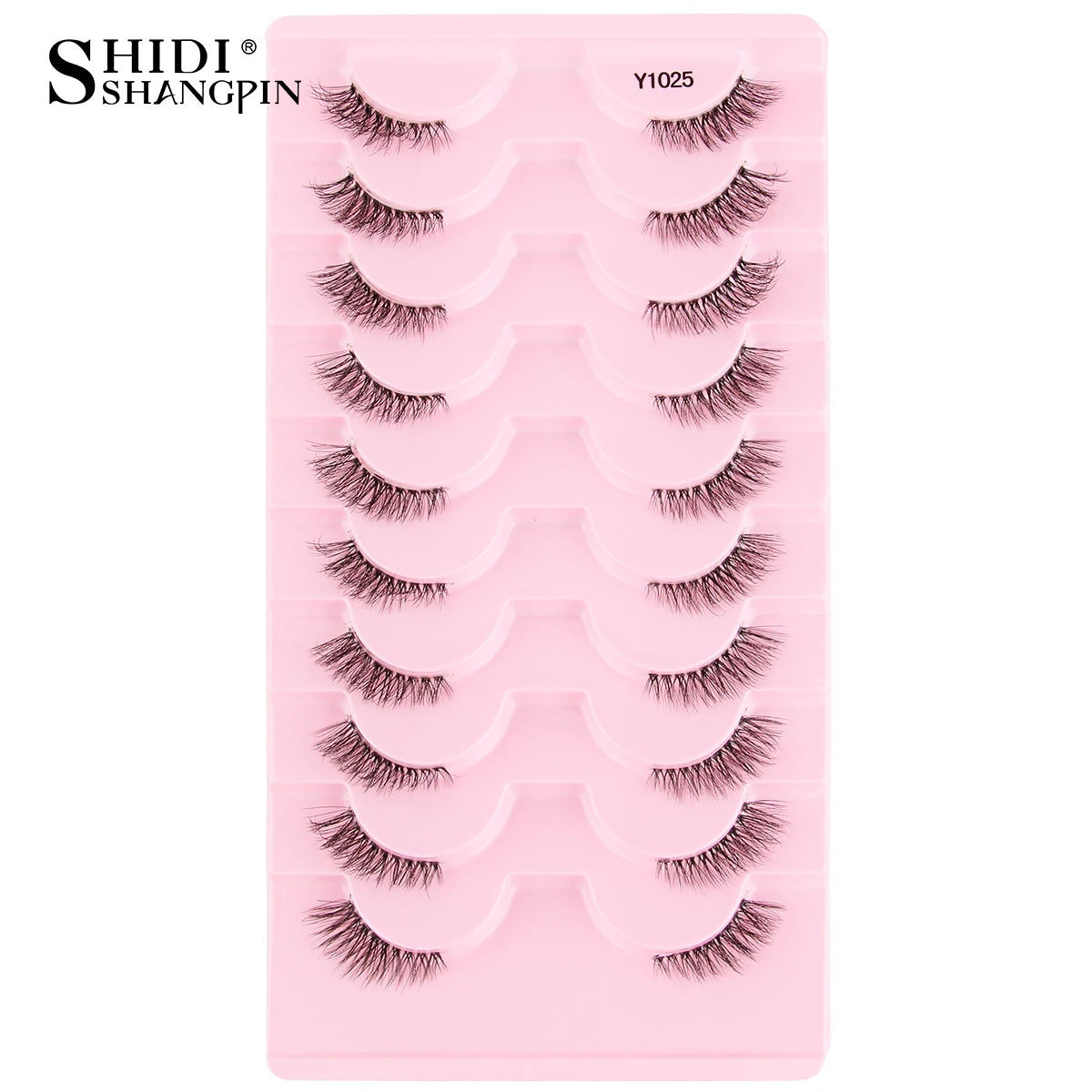 Half Eyelashes False Lashes 10-5 Pairs Cat Eye Eyelashes Eyelash Extension 3D Mink Half Lash Natural Makeup Faux Cils Maquiagem