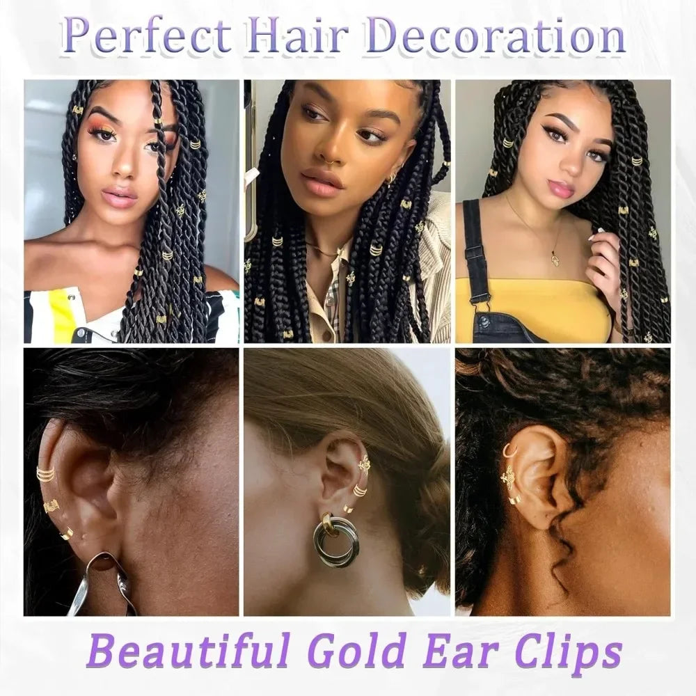 40-piece alloy dreadlock hair beads for braids and locs by HSF Marketplace