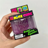 Needoh Nice Clear Cube Maltose Solid Squishy Stress Relief Squeeze Fidget Toy Slow Rebound Accessory Table Decor Relax Gadget