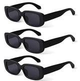 HSF Marketplace retro small rectangle sunglasses in a vintage fashion frame with UV400 sun protection