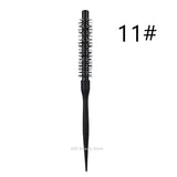 1/5PCS Black Curly Round Hair Comb Aluminum Tube Hair Brush Comb Professional Hairdresser Comb Salon Barber Styling Tool