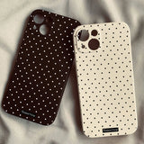 Stylish Polka Dot Phone Case for iPhone Models 11 to 18