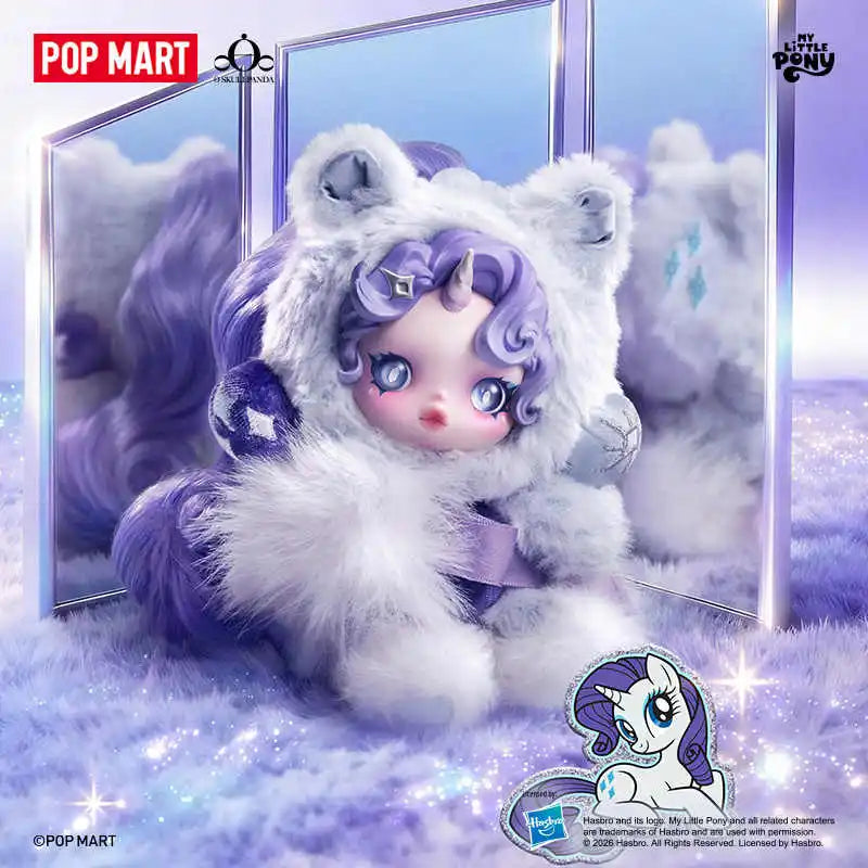 POP MART SKULLPANDA My Little Pony Series plush doll pendant collectible figure mystery blind box toy