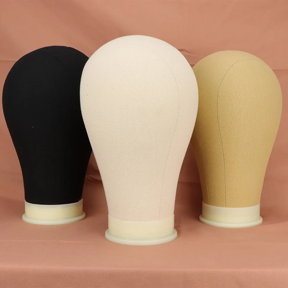Wig Stand Tripod & Canvas Block Wig Head Adjustable Hairdresser Training Head Stand Set For Wig Display Styling Salon Home Used