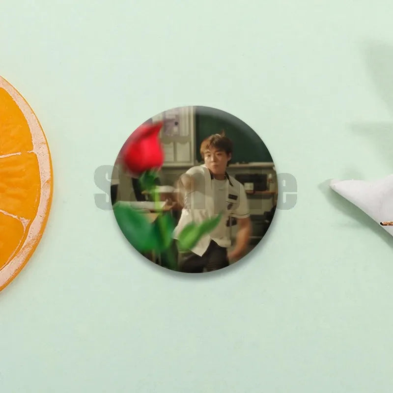 Weak Hero enamel pins, K-culture accessories by HSF Marketplace, displayed together as collectible fashion pins