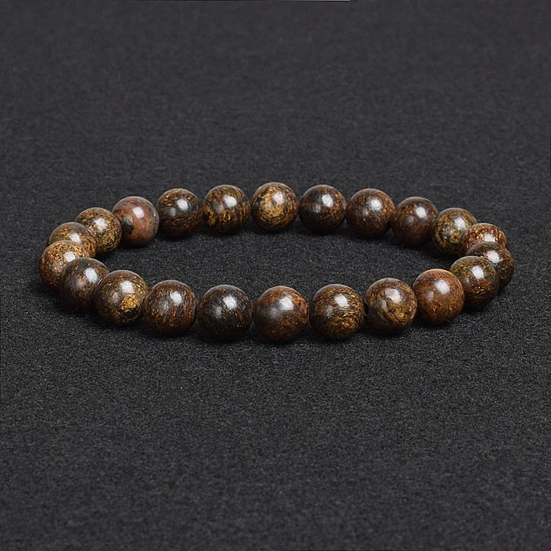 Genuine Natural Stone Bracelet Apatite Lapis Lazuli Agate Crystal Tiger Eye High Quality Gem Beads Bracelet Homme Jewelry Bangle
