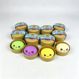 HOT Colorful Simulated Steamed Bun Squishy Blind Box 1-6pcs with Dumpling Sensory Squeeze Toy for Stress Relief
