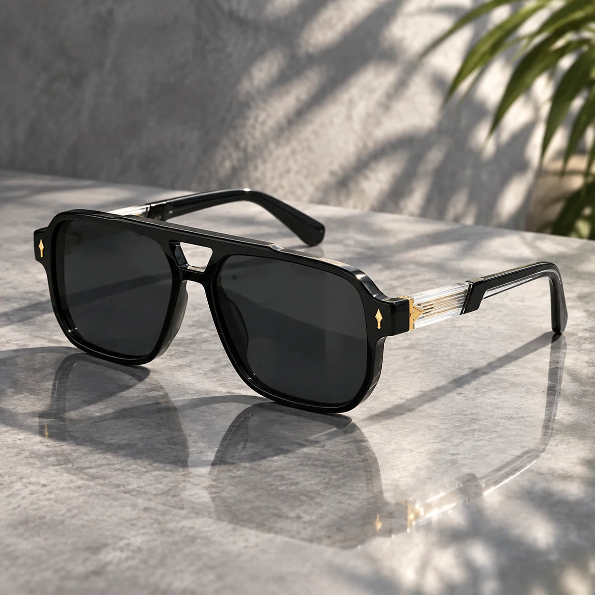 Vintage square sunglasses for men and women with UV400 protection by HSF Marketplace