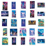 Cute cartoon outdoor stickers for DIY laptop and phone decor, K-Culture merch by HSF Marketplace