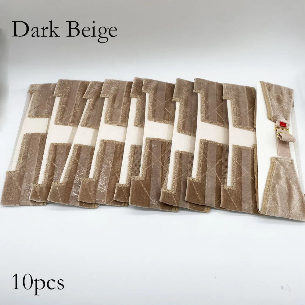 10/20pcs Wholesale Hair Bands Velvet Wig Grip Band with Lace Headband To Hold Wigs Hair Accessories Wig Elastic Band