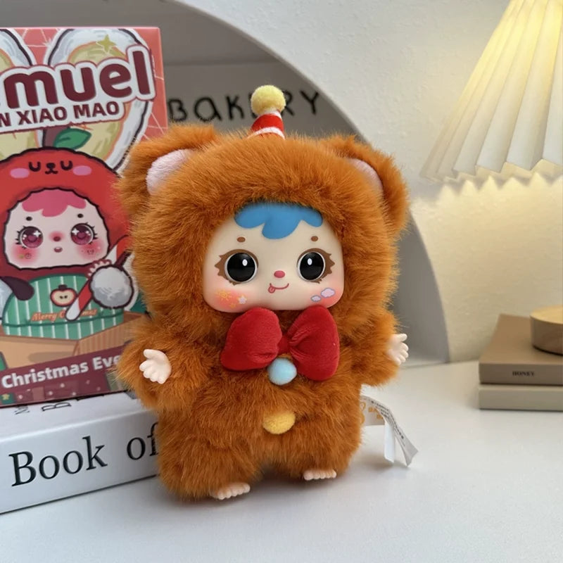 Cute fluffy Christmas Eve plush doll festive decor by HAIRSOFLY SHOP