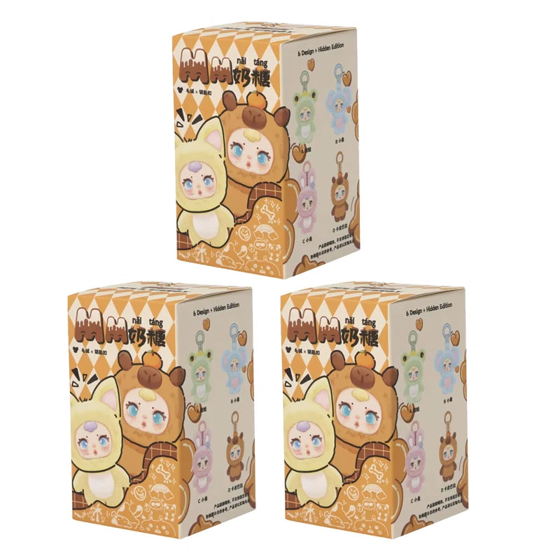 Cute V1 vinyl plush doll in a mysterious blind box, car key and bag decorative pendant by HSF Marketplace