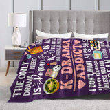 K-drama plush blanket by HSF Marketplace, featuring a soft, cozy design for comfort and style