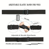 25PCS Wig Making Supply Kit Unisex Adult Stretchable Mesh Caps with Weaving Thread Needles Comb Clips Adjustable Bands