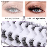 HSF Marketplace natural half lashes false eyelashes for effortless beauty, 5 or 10 pairs.
