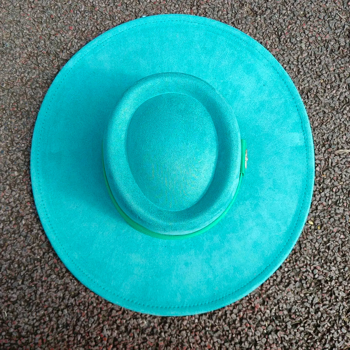 Wide brim vegan suede fedora hat in a classic design for men and women