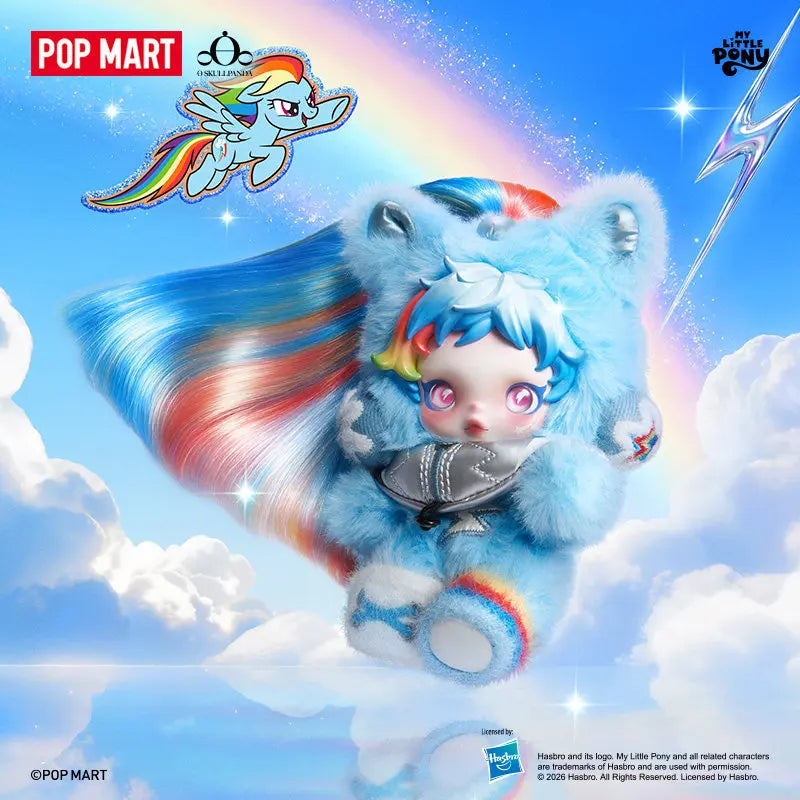 SKULLPANDA My Little Pony Series plush doll pendant collectible figure by POP MART, blind box toy