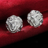 925 sterling silver hoop earrings for women, elegant and trendy jewelry by HSF Marketplace