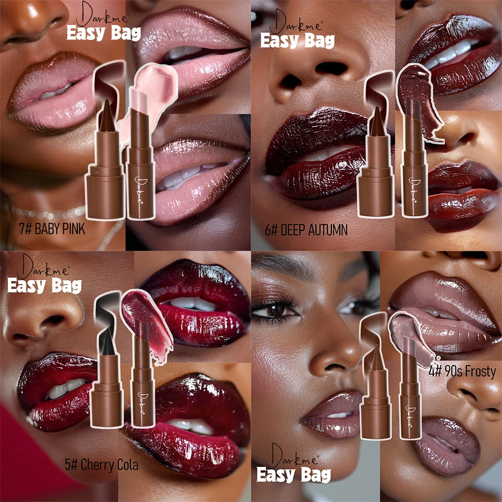 HSF Marketplace matte lip liner pencil and pearlescent lipstick set, waterproof, long-lasting, sparkling professional lip makeup duo