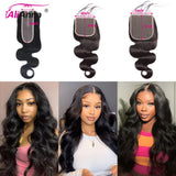 24 26 Inch Human Hair Bundles And Closure Body Wave Bundles With 4x4 Closure Raw Hair Bundles Human Hair 5x5 2x6 HD Lace Closure Brazilian Human Hair Bundles And Weaves Raw Hair Bundles Deals Transparent HD Lace Closure 100%