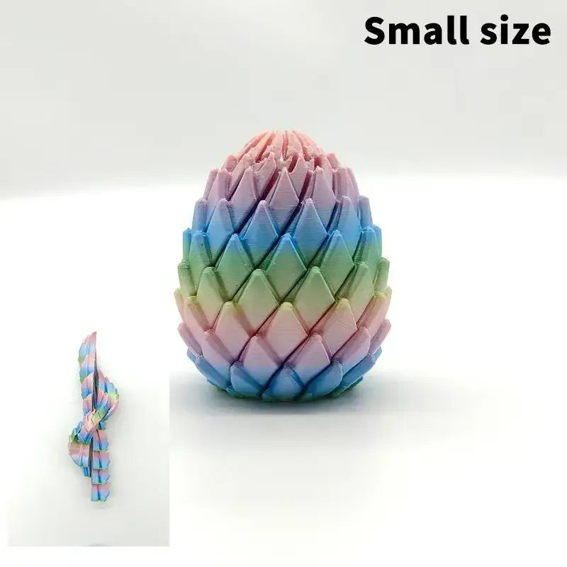Decompression Dragon Egg 3D Printed Fidget Toy Anti Stress Anxiety Relief Portable Device for Home Office Travel Use