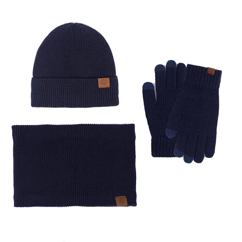 Women's winter scarf hat glove set with warm plush lining by HSF Marketplace