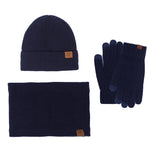 Women's winter scarf hat glove set with warm plush lining by HSF Marketplace