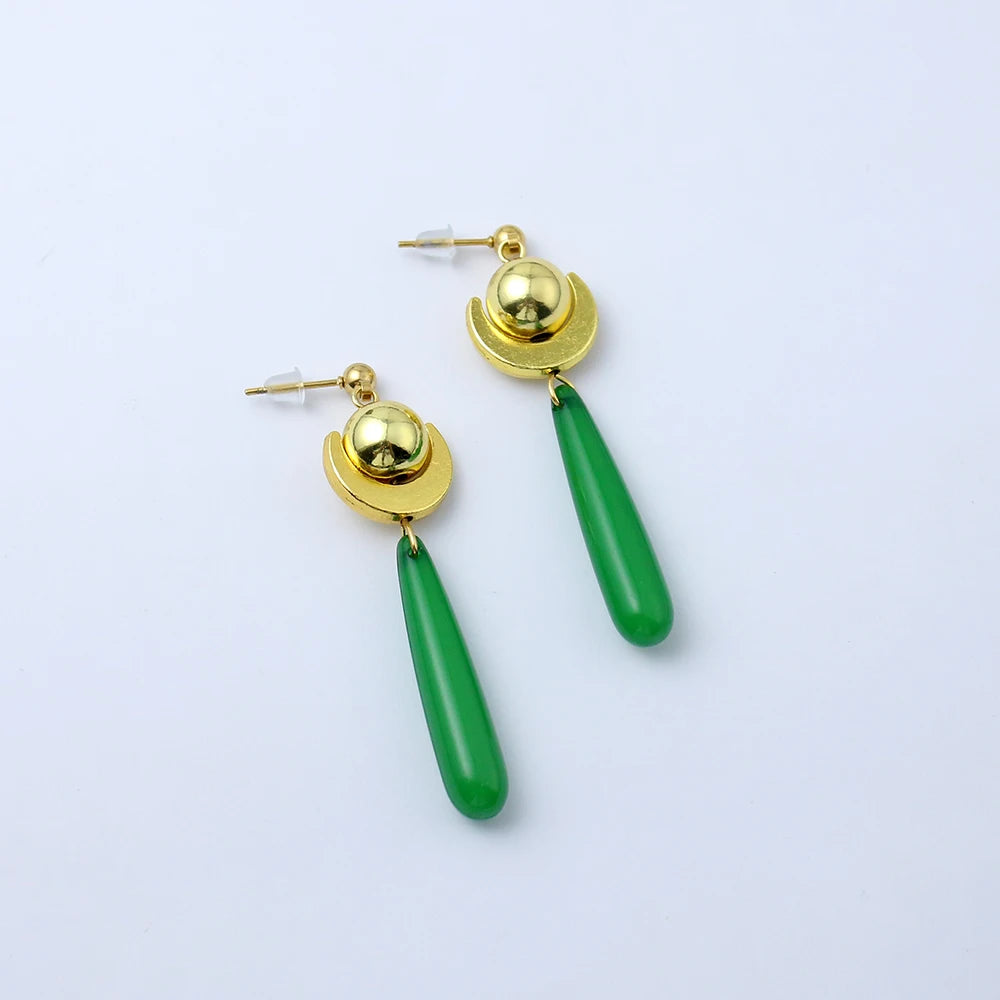 Anime Apothecary Diary Women Maomao Cosplay Earrrings Green Pendant Ear Studs Accessories Props For Women Girls Gifts Jewelry