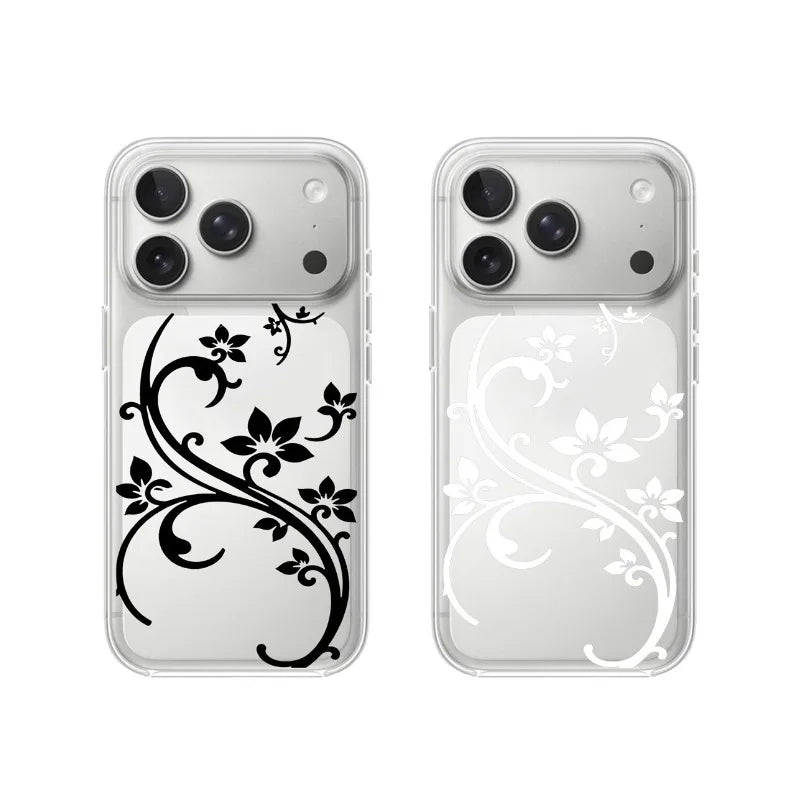 Art flower phone case for iPhone 15–18 Pro Max and Mini, featuring a colorful floral design