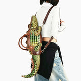 Luxury designer women's handbag with high-quality PU leather, handmade, funny-shaped shoulder purse from HSF Marketplace.