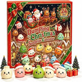2026 dumpling squishy advent calendar by HSF Marketplace with 24 mini sensory toy figures for holiday countdown