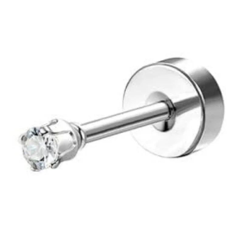 Bobisty surgical stainless steel flat back earring studs and hoop earrings for sensitive ears and cartilage, women’s jewelry