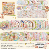 50-in-1 miniature scene landscape stickers for creative DIY projects by HSF Marketplace