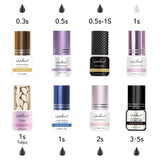 Professional 5ml 0.3S 0.5S 1S 2S 3S Eyelash Glue Fast Drying Strong False Eye Lash Extension Glue Adhesive