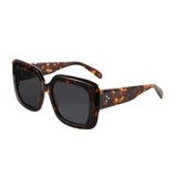 Large rectangle polarized sunglasses for women with thick acetate frames, UV400 protection, stylish square sun glasses by HSF Marketplace