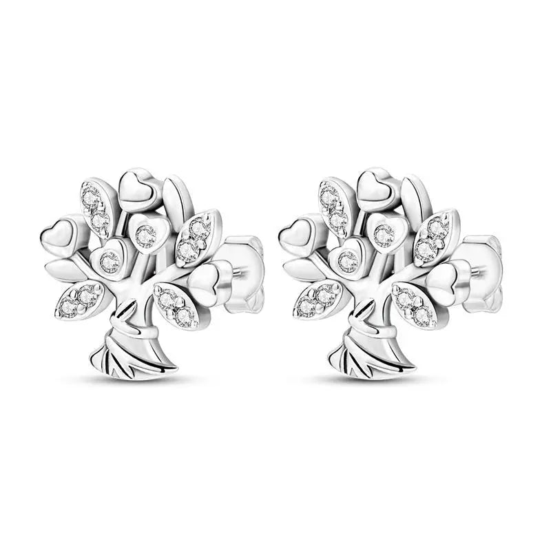 Orstarry S925 sterling silver 18k gold classic knot stud earrings for women