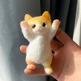 Soft Cute Cat Squishy Toy Kawaii Slow Rising Animal Figure Stress Reliever Squeeze Mini Plush-Like Gift Kids Adults
