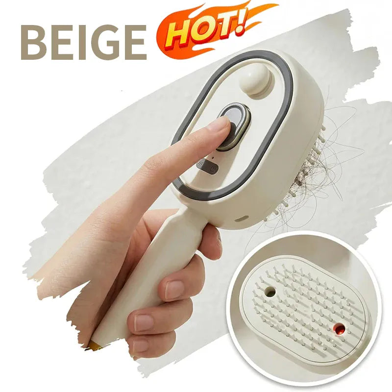 Anti Frizz Electric Spray Hair Brush Air Cushion Red Light Scalp Massager Hair Straightener Portable Hair Care Gifts For Women