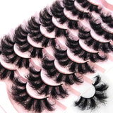 HSF Marketplace 3D faux mink hair false eyelashes, 10 pairs of fluffy lashes in assorted styles