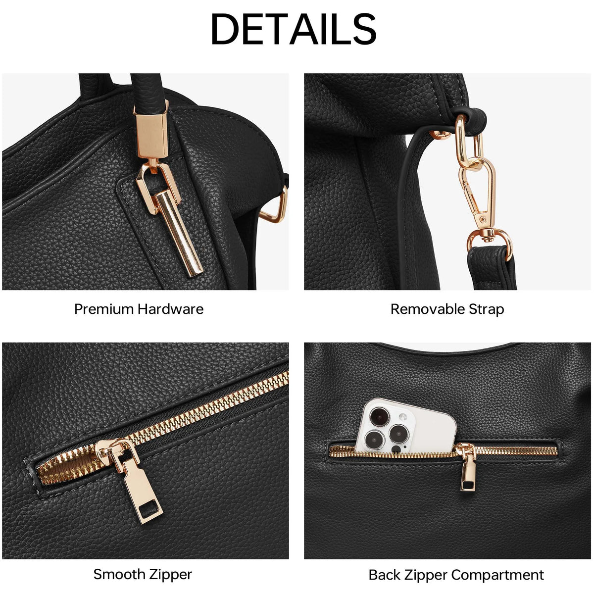 HSF Marketplace versatile tote shoulder bag for women, stylish functional handbag with spacious design